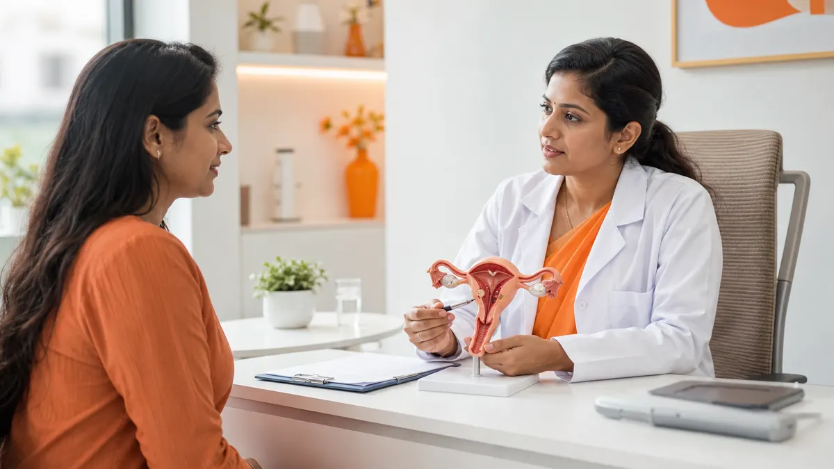 Uterine fibroids evaluation and treatment by Dr. Prithivi Perum, Manikonda, Hyderabad
