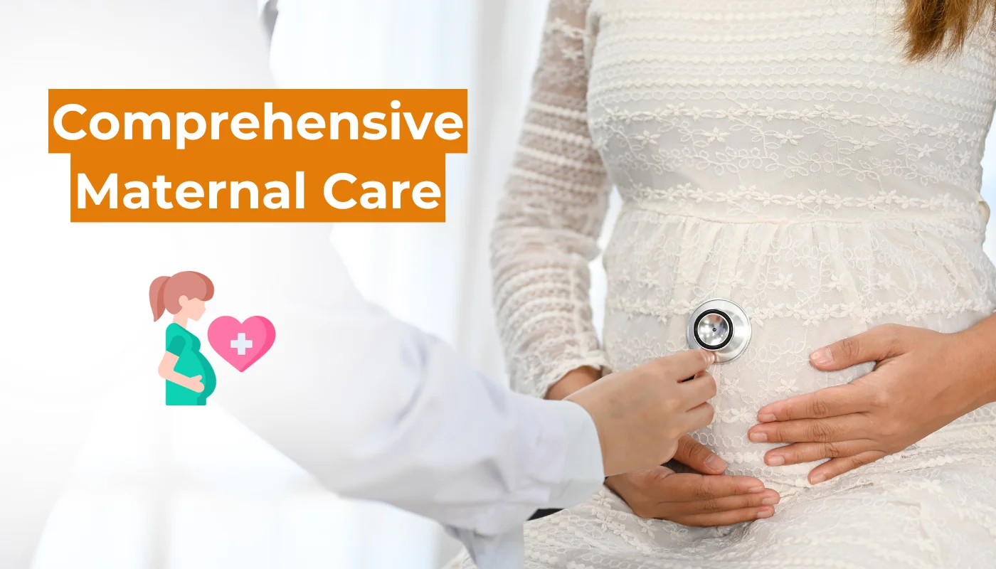 Pregnant woman receiving comprehensive maternal and antenatal care in Manikonda, Hyderabad